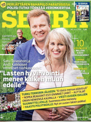 Seura n:o 34 2017 Satu Taiveaho & Antti Kaikkonen. Lada Idän