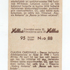 Purkkakuva Hellas Filmitähti-sarja n:o 88 CLAUDIA CARDINALE - pikkukuva 2