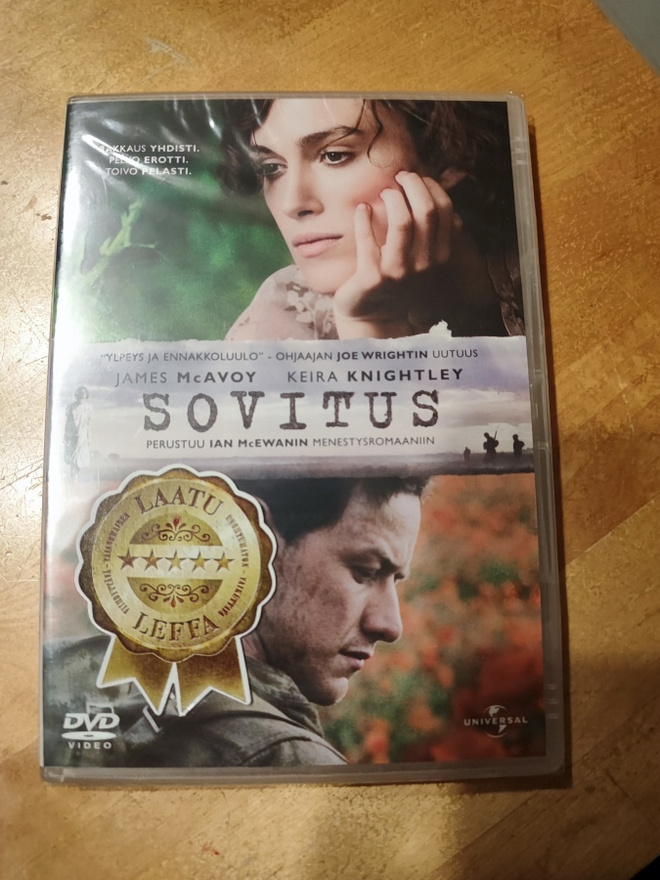 Sovitus UUSI Keira Knightley James McAvoy Saoirse Ronan