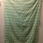 Vintage vihreä kukkakuosi pöytäliina - pikkukuva 2