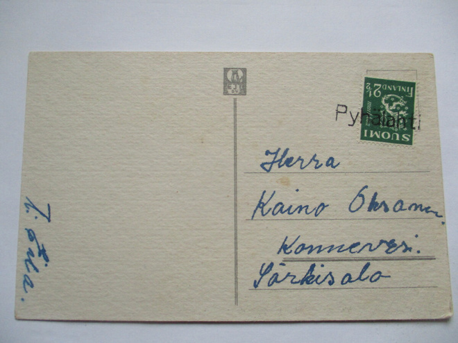 1930/M Pyhälahti (Konnevesi) kortilla