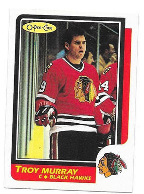 1986-87 OPC #25 Troy Murray Chicago Blackhawks