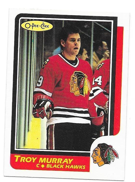 1986-87 OPC #25 Troy Murray Chicago Blackhawks