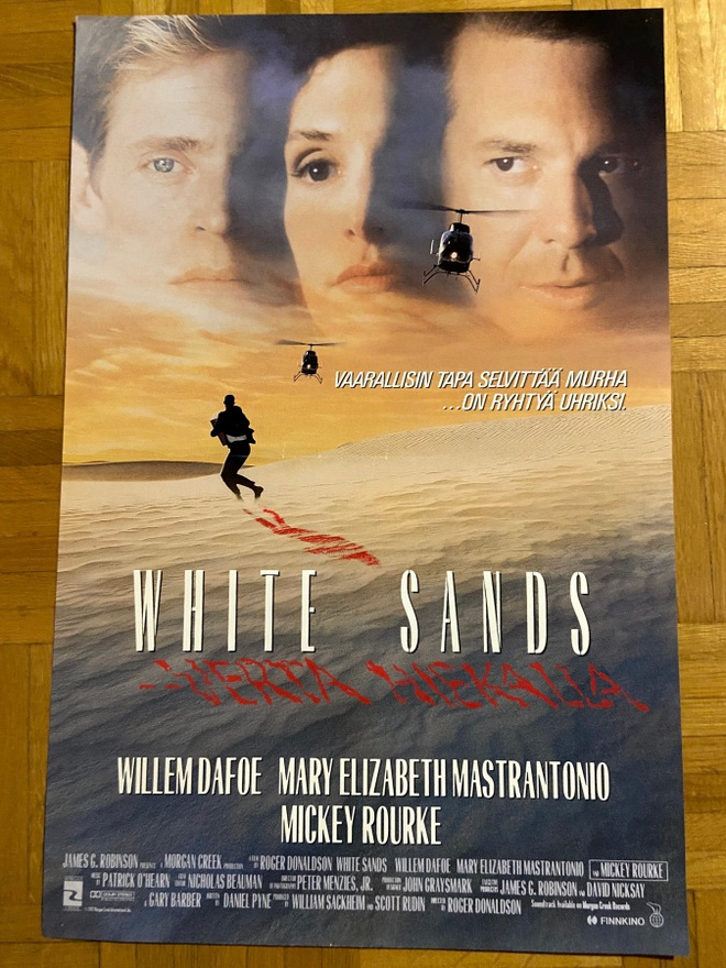 Vanha elokuvajuliste: White sands - Verta hiekalla