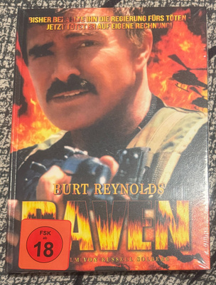 RAVEN (BD+DVD) Burt Reynolds MEDIABOOK UUSI MUOVEISSA