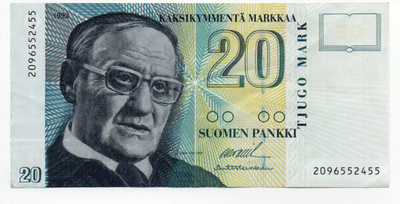 20 mk 1993 ilman littiä