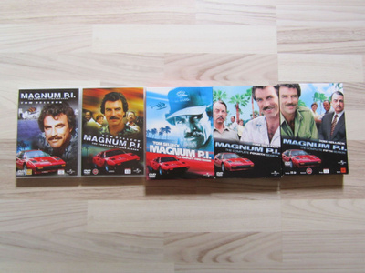 Magnum P.I. -dvd boksit, kaudet 1-5