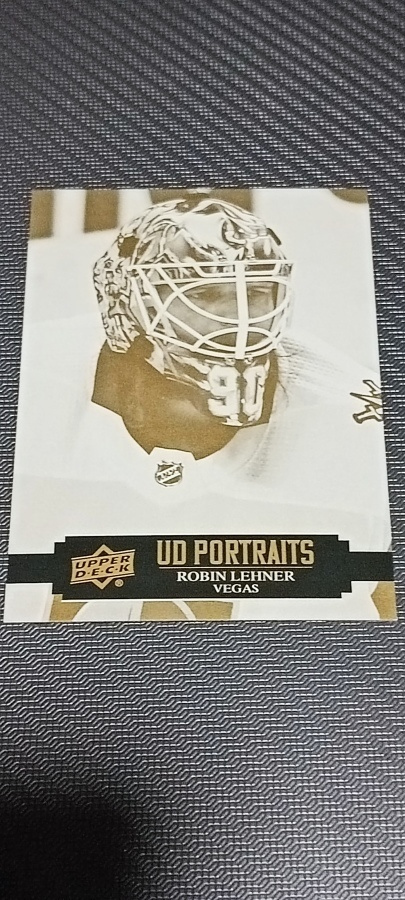 2021-22 Upper Deck Series 1 Robin Lehner UD Portraits #P-13