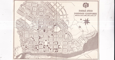 Borgå Stad - Porvoon Kaupunki, taittokortti b683