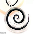 1355 .. Murano Lampwork Taidelasi Kaulakoru - pikkukuva 1
