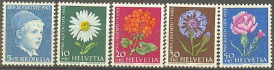 Sveitsi Mi 786-90 ++