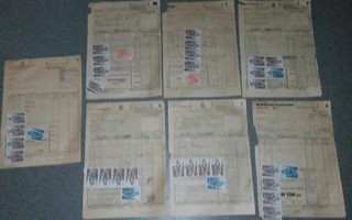 7kpl Matkahuolto Rahtikirjoja merkein PK999/14