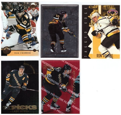 5 x RON FRANCIS Pittsburgh Penguins ErikoisKortteja
