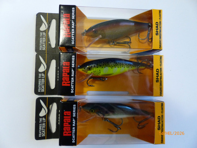 RAPALA Scatter Rap SHAD  7cm, 7g Värit: GLAB, HS ja SD