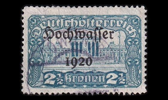 Itävalta 353 o Tulva-apu 2½ Kr (1921)