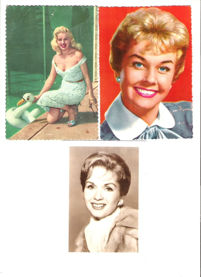 Filmitähti, 3 kpl. Debbie Reynolds vanha valokuva.