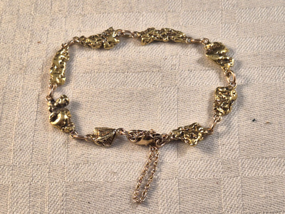 Hippu-ranneketju, 14 - 19,5K, 19,5 cm, 22,1 g