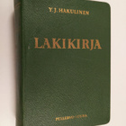 Y. J. Hakulinen : Lakikirja 21/10 1698 - 21/1 1955 - pikkukuva 1