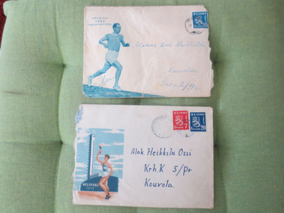 Olympialaiset Helsinki 1952 Kirjekuoret