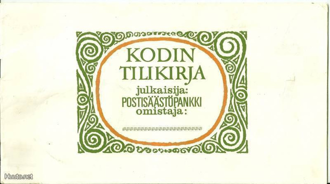 Postisäästöpankki – Kodin Tilikirja (vaalea kansi) 60 - luku