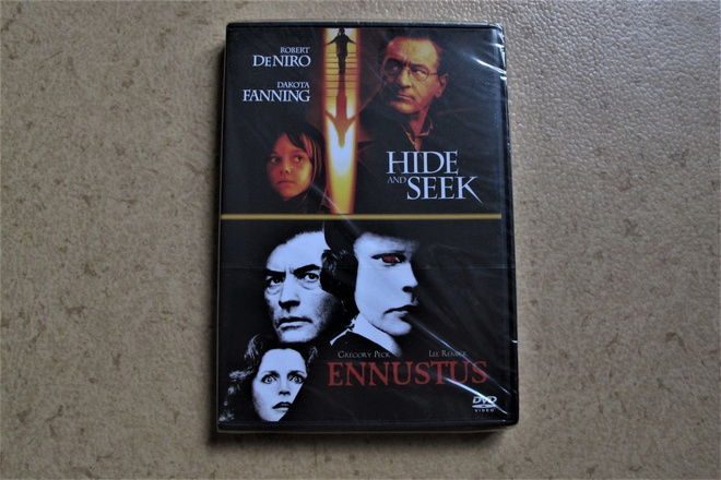 Ennustus / Hide and seek , uusi kelmuissa , suomi text
