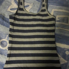 Toppi 34 Divided harmaa - sini -raitainen * H&M - pikkukuva 1