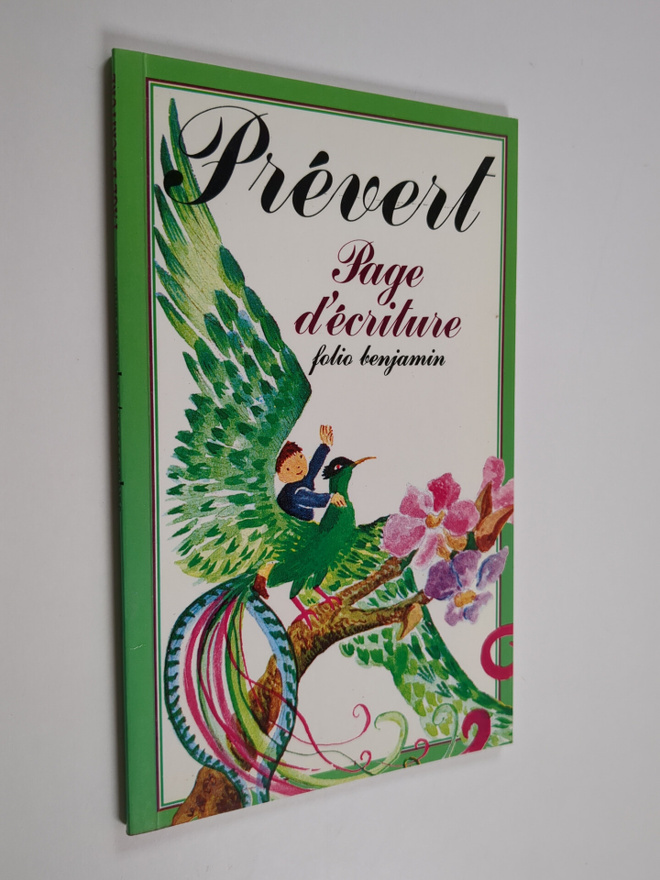 Jacques Prevert : Page d'ecriture