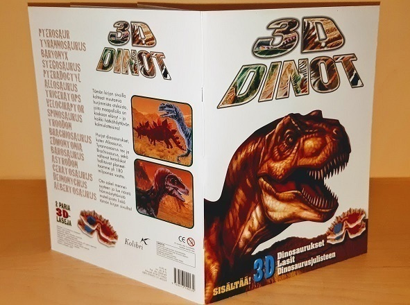 John Starke : 3D dinot (sis 3D lasit 2kpl+juliste) UUSI