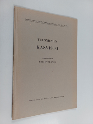Yrjö Pitkänen : Tuusniemen kasvisto