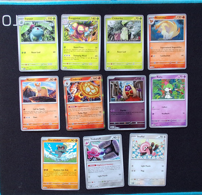 Pokemon kortit 11kpl (#95 Mega Evolution base set)