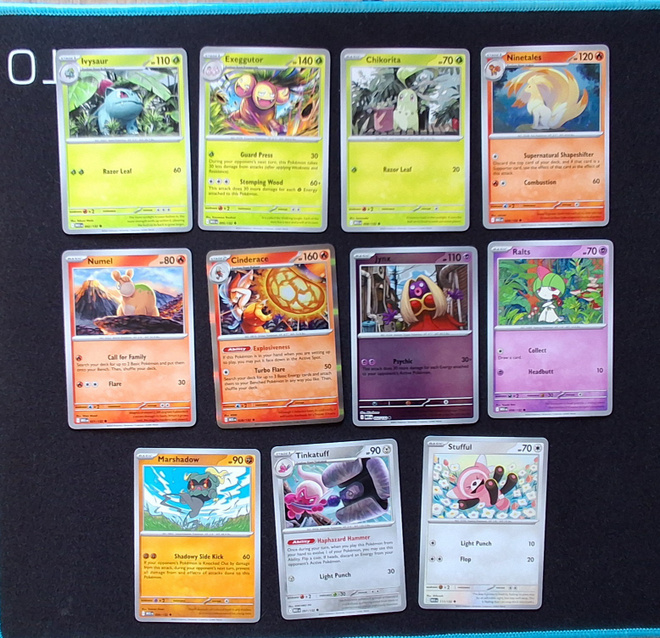 Pokemon kortit 11kpl (#95 Mega Evolution base set)