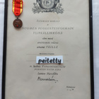 Vapaudenmitali Punaisen Ristin ja myöntökirjan kera 1941 - pikkukuva 1