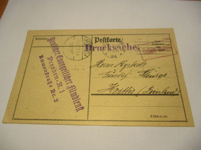1923 Dresden painotuote Lauttakylään