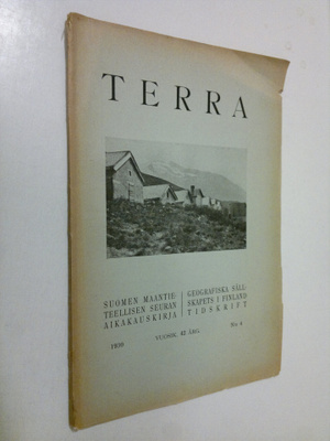 Terra : Suomen maantieteellisen seuran aikakauskirja 4/1930