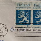 USA, Finland-merkkipari ja leima FDC-kuorella 1967 - pikkukuva 2