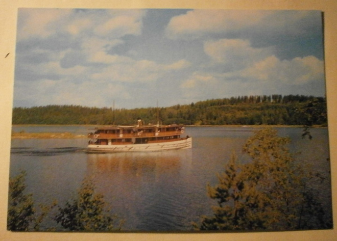 Sisävesilaiva tekemässä matkaa (Poutvaara), ei p.