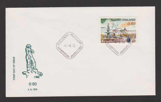 FDC 1976 Yleismerkki 0,80 mk Havis Amanda