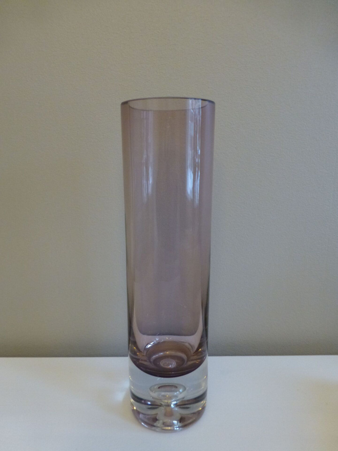Tapio Wirkkala 3586 maljakko, vaalea lila kork. 29 cm