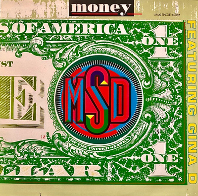 M D S feat. GINA D. "Money" 3-versiota 12"