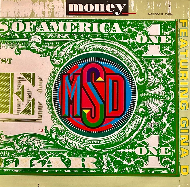 M D S feat. GINA D. "Money" 3-versiota 12"
