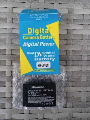 LP-E17 1500mAh akku Canon-kameraan - UUSI -