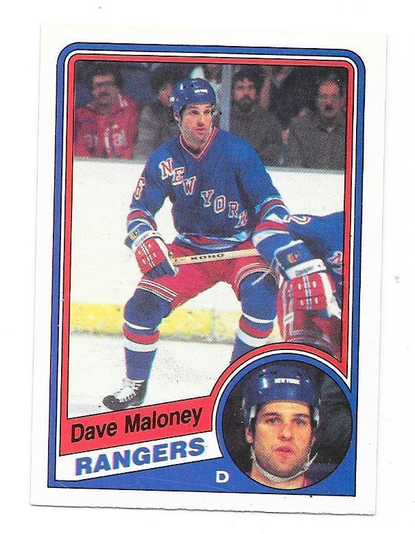 1984-85 OPC #146 Dave Maloney New York Rangers Gooni