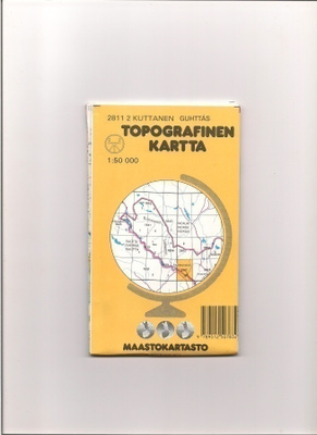 Topografinen kartta 1:50 000 Kuttanen