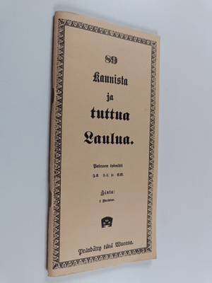 89 kaunista ja tuttua laulua