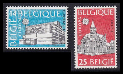 Belgia 2419-20 ** Europa postirakennuksia (1990)