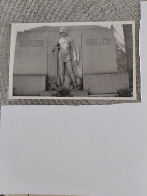 Vuonna 1918 isänmaa puolesta kaatuneet kortti
