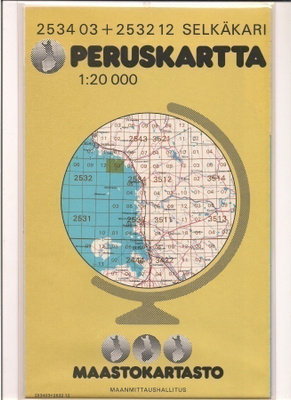 Peruskartta 1:20 000 Selkäkari
