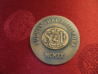 Suomen Filatelistiseura mitali 1978.