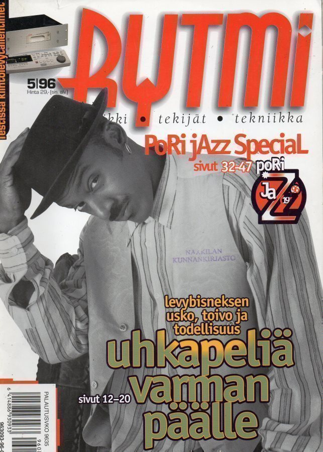 Rytmi n:o 5 1996 Pori Jazz Special . Jussi Raulamo. Mikko Me
