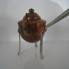 Miniatyyri kuparipannu kolmijalka vanha - pikkukuva 2
